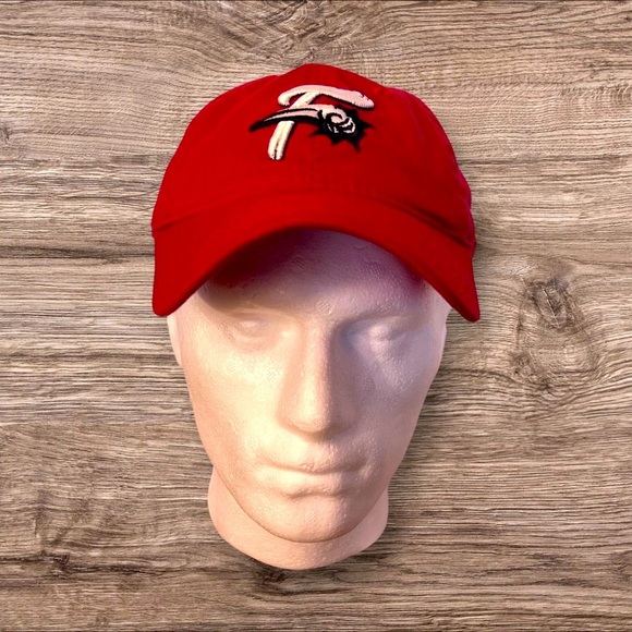 Reading Fighting Phils Red Baseball Cap with Embroidered Logo - Picture 2 of 5